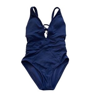Navy‎ Blue One Piece Swimsuit Size Small